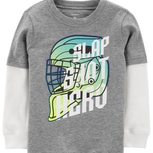 Carters boys layered long sleeve shirt size 10-12.